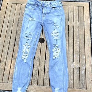 American Eagle Super Stretch X distressed skinny jeans